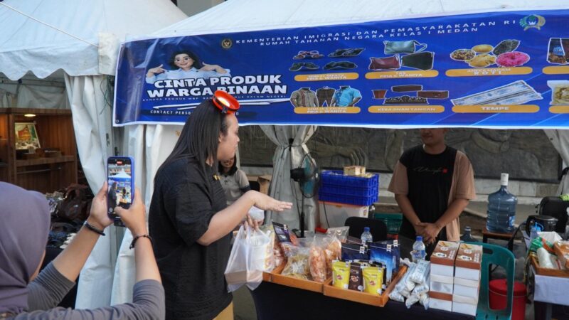 Warga Binaan Rutan Kelas I Medan Tampilkan Karya Kreatif di Event “Sumut Vibes 2025”