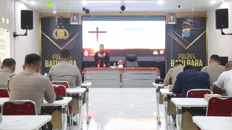 Jadi Benteng Moralitas, Polres Batu Bara Kokohkan Iman Personel Lewat Binrohtal