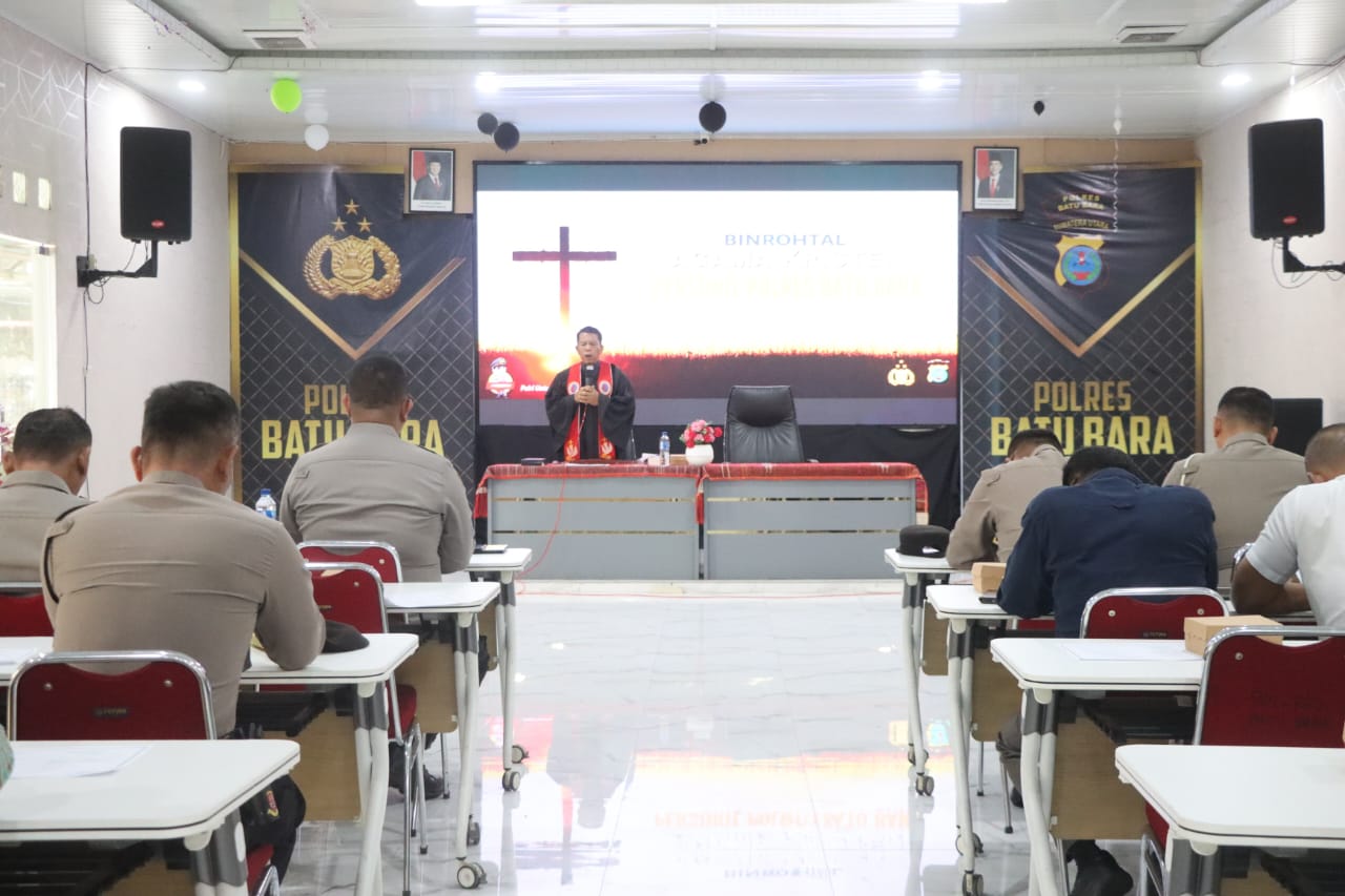 Jadi Benteng Moralitas, Polres Batu Bara Kokohkan Iman Personel Lewat Binrohtal