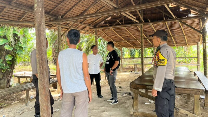 Dapat Laporan Judi Dadu Milik Kulit, Kanit Res Polsek Patumbak Iptu Omrin Sialagan Langsung Cek TKP di Jl. Pertahanan