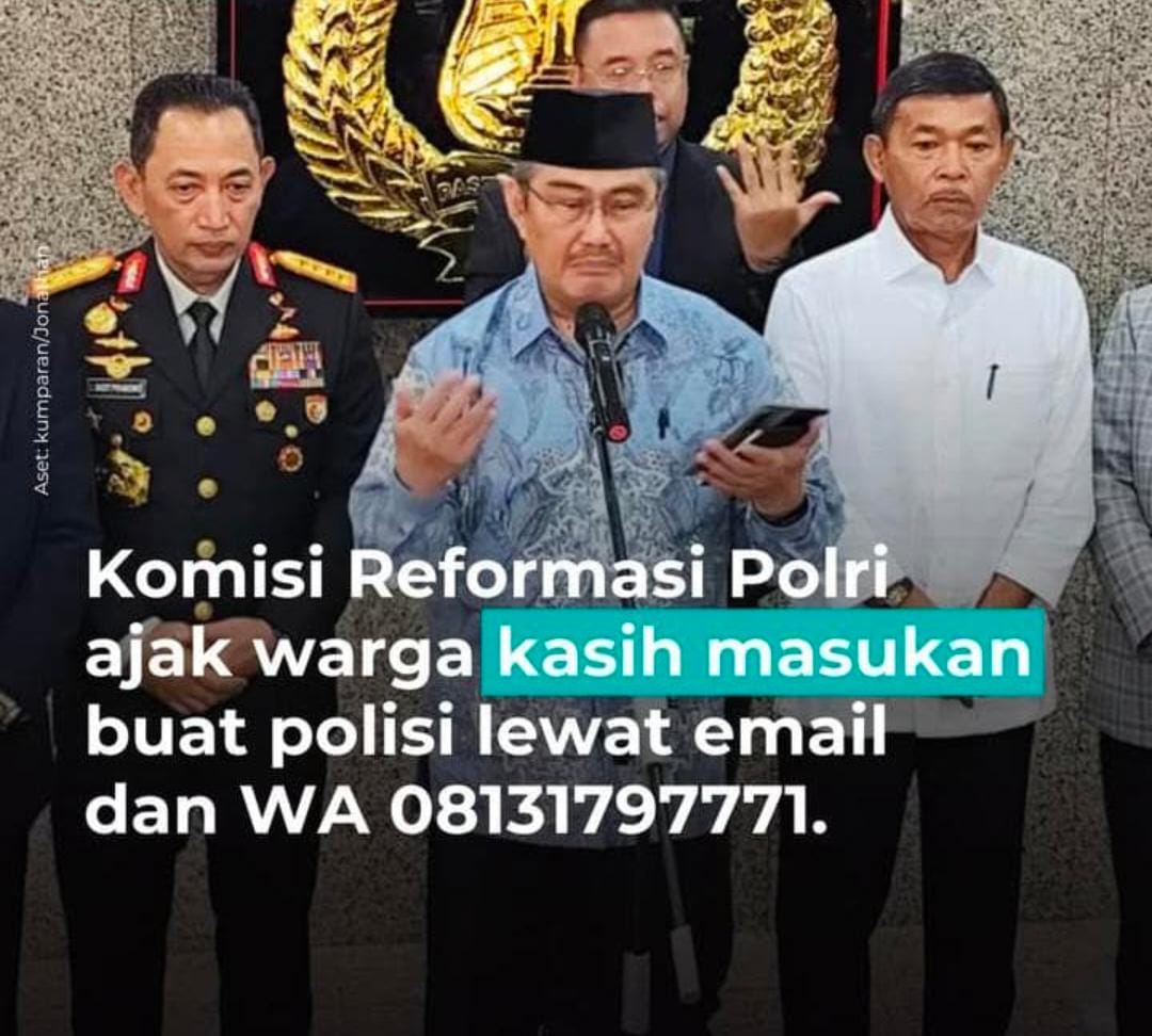 Jaring Aspirasi Publik, Komisi Reformasi Polri Luncurkan Layanan Aduan via WhatsApp