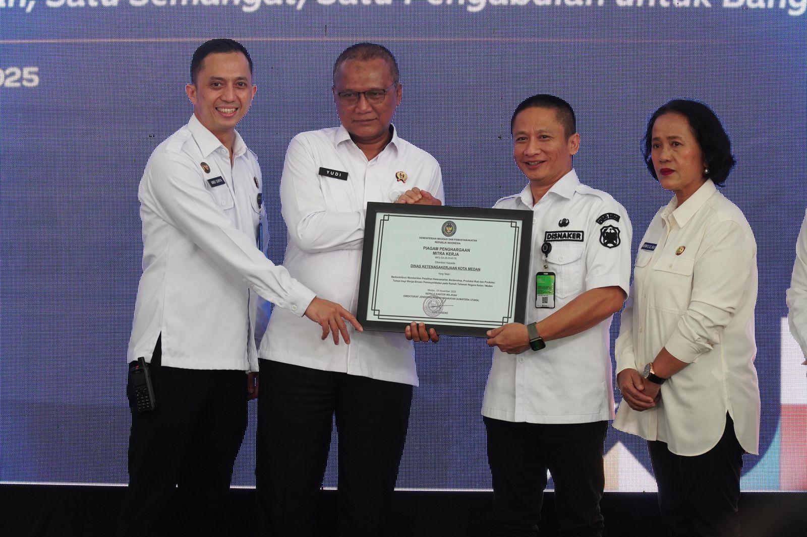 Catat Sejarah Baru! Rutan Medan Turut Warnai Peringatan Hari Bakti Ke-1 Kementerian Imigrasi dan Pemasyarakatan