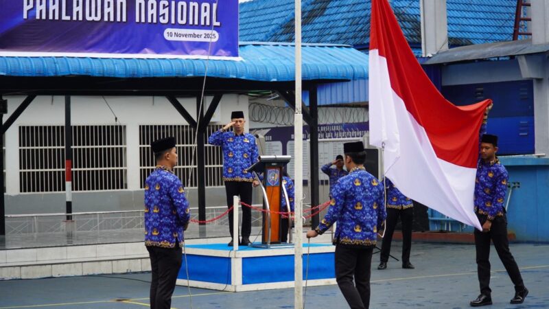 Peringati 10 November, Karutan Kelas I Medan Tekankan Semangat Terus Bergerak Melanjutkan Perjuangan