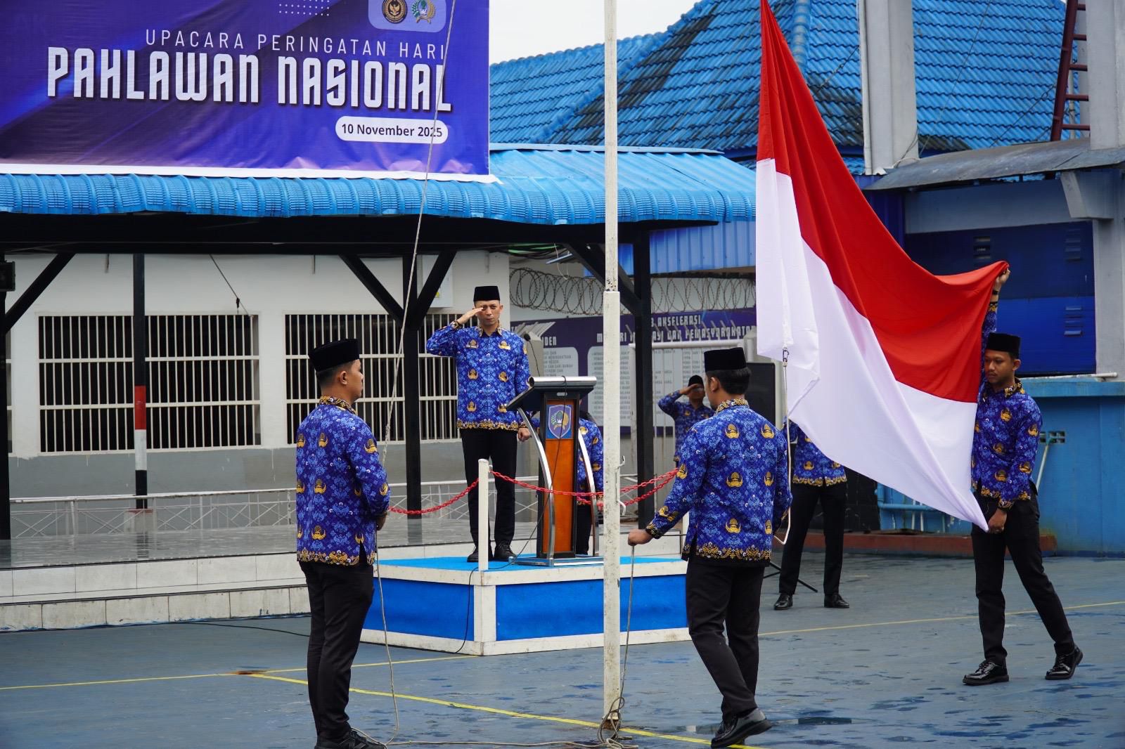 Peringati 10 November, Karutan Kelas I Medan Tekankan Semangat Terus Bergerak Melanjutkan Perjuangan