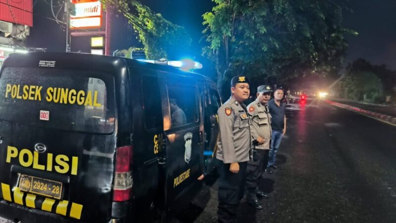 Kompol Bambang Hutabarat Instruksikan Tindak Tegas, Personel Polsek Sunggal Patroli Antisipasi Pelaku 3C, Begal dan Geng Motor