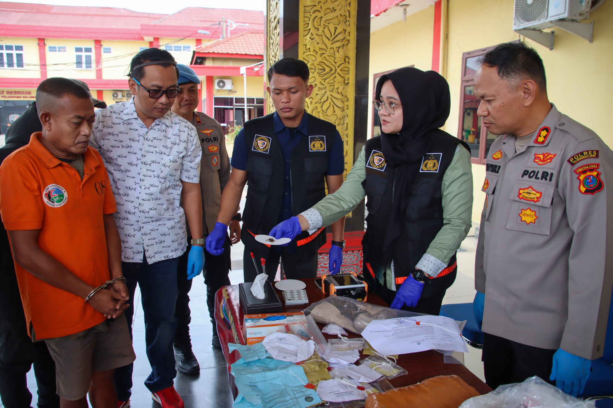 Cegah Penyalahgunaan, Polres Pelabuhan Belawan Langsung Musnahkan Narkotika Hasil Sitaan
