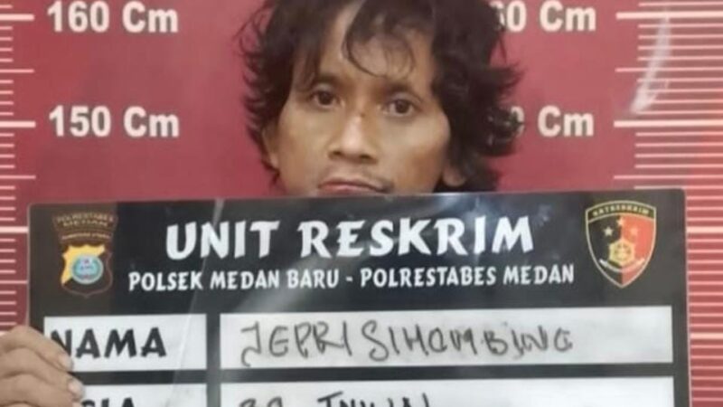Gasak Harta Warga Jalan Sekip, Jepri Sihombing Diringkus Unit Reskrim Polsek Medan Baru
