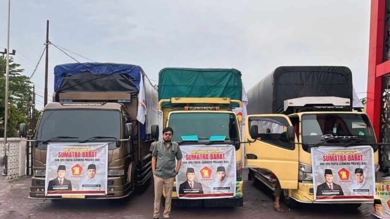 Respon Perintah Prabowo, Gerindra Riau Salurkan Bantuan 15 Ribu Paket Sembako untuk Korban Bencana Sumbar