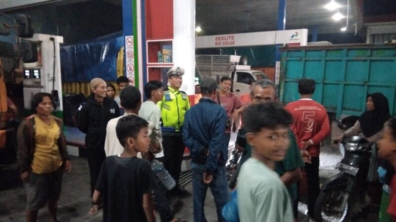 Antrean BBM Memanjang, Polres Sergai Lakukan Pengamanan Terbuka di Sejumlah SPBU