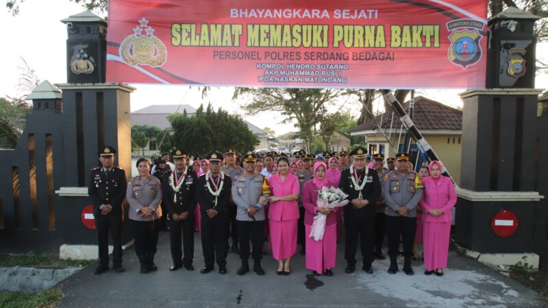 Akhir Pengabdian Sang Bhayangkara: Kapolres Sergai Lepas Personel Purna Tugas dengan Penuh Haru
