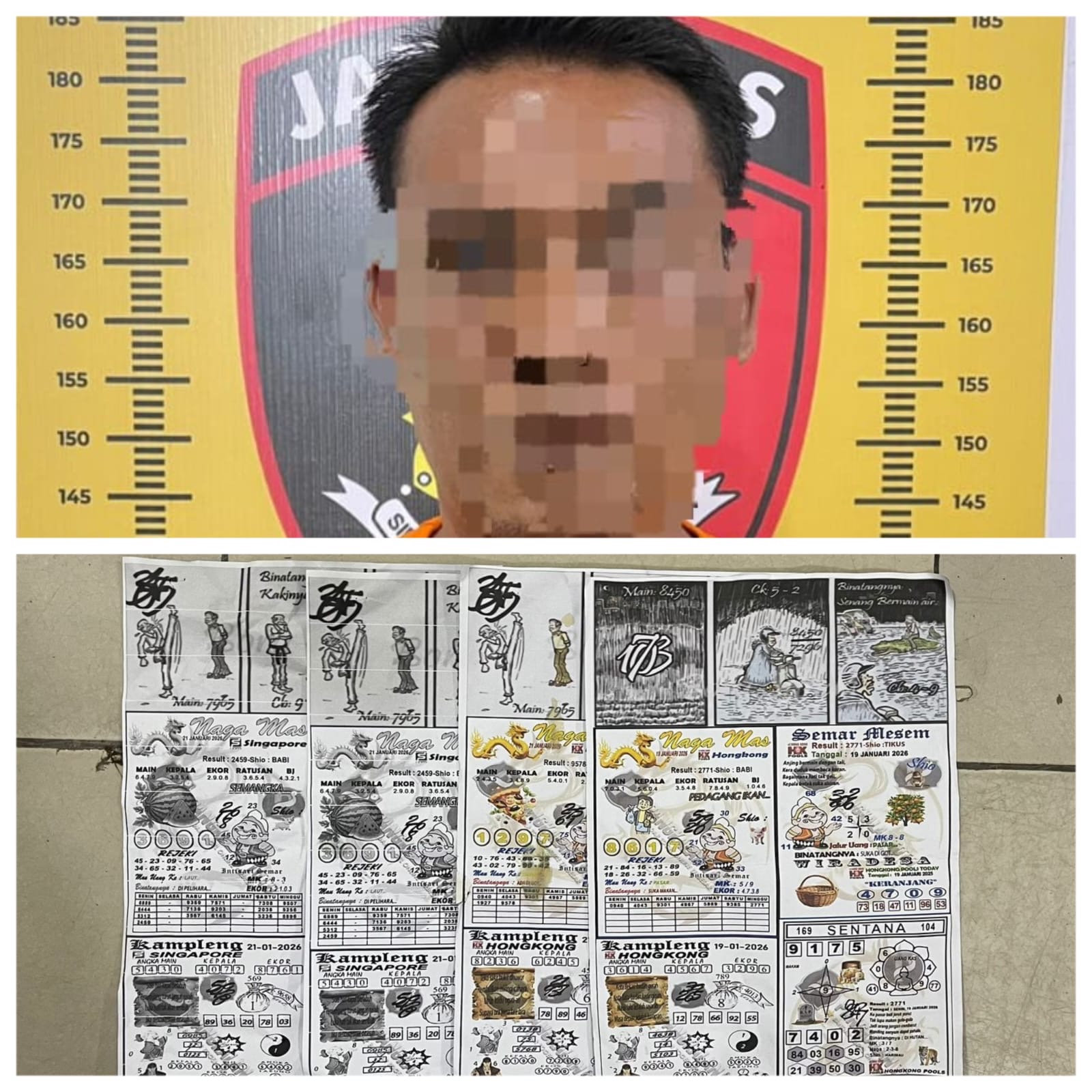 Buka Judi Tebak Angka Jenis Hongkong, Pria 42 Tahun Bermalam di Sat Reskrim Polres Sergai