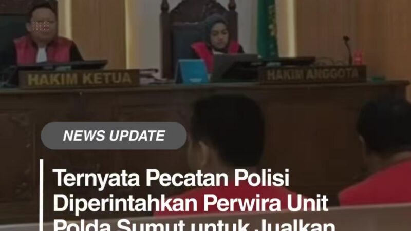 Pengakuan Mengejutkan di PN Binjai: Oknum Polisi Diduga Perintahkan Penjualan Sabu Barang Bukti