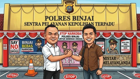 LMND Binjai Dukung Satres Narkoba Polres Binjai Gencar Berantas Narkoba Saat Ramadhan