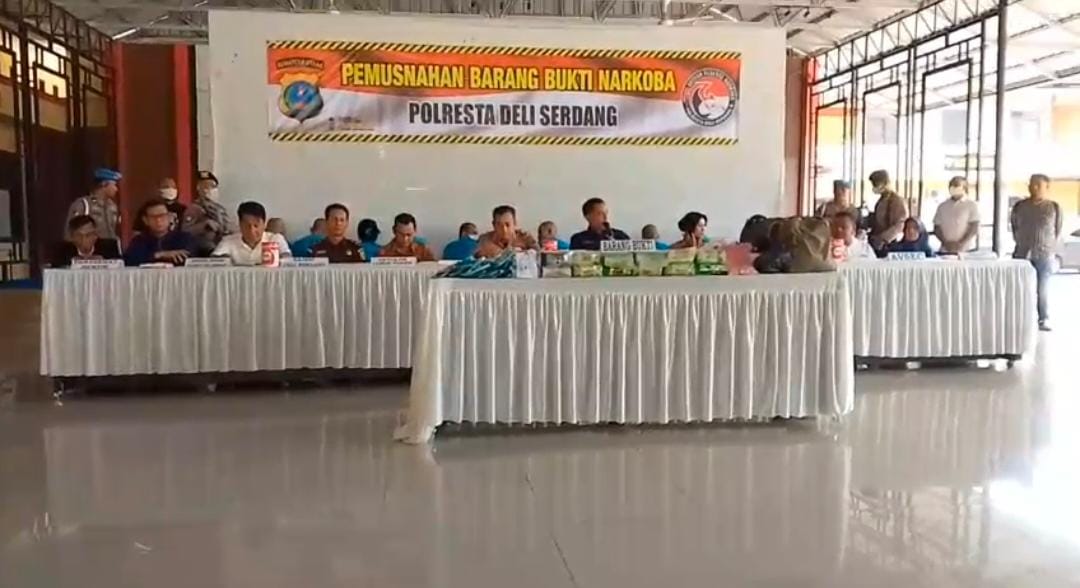Jaringan Narkoba Terbongkar, Polresta Deli Serdang Amankan 12 Tersangka