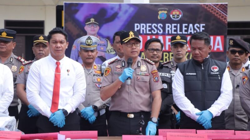 Polres Karo Tuntaskan Puluhan Kasus dalam 100 Hari, Kapolres: Kami Tidak Bisa Bekerja Sendiri