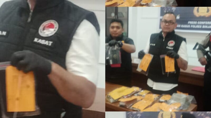 Polres Binjai Ungkap 82 Kasus Narkoba dan 24 Kasus Kejahatan Jalanan