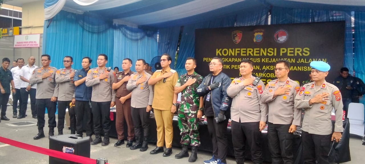 Polrestabes Medan Ungkap 143 Kasus Kejahatan dalam Dua Pekan, 178 Tersangka Diamankan