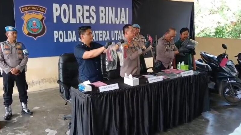 Tim Cobra Polres Binjai, Lumpuhkan Pelaku Begal Terhadap Anak Sekolah Di Bin