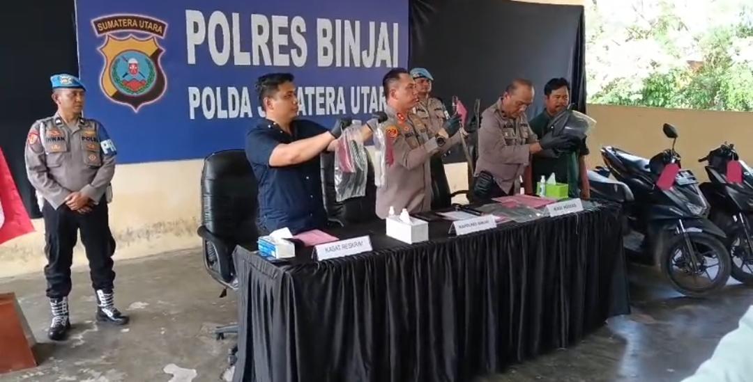 Tim Cobra Polres Binjai, Lumpuhkan Pelaku Begal Terhadap Anak Sekolah Di Bin