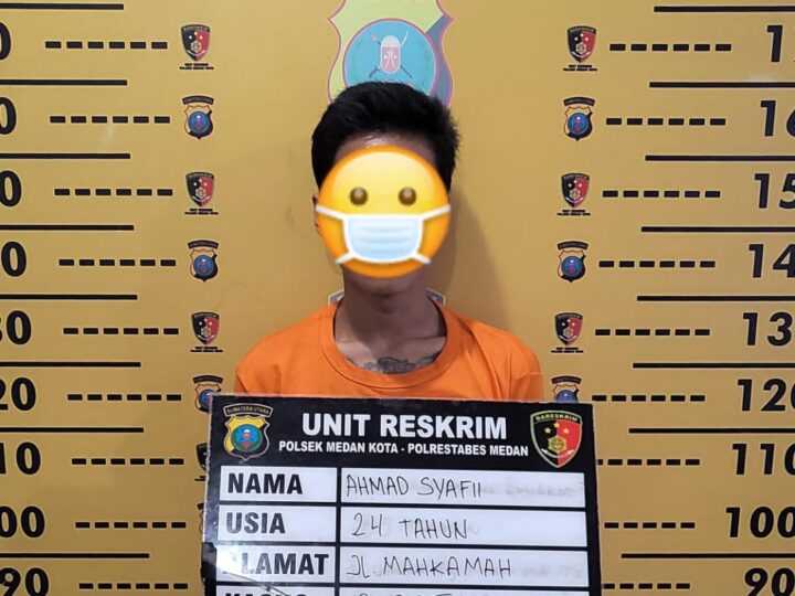 Polsek Medan Kota Amankan Pelaku  Pencurian di Jalan Makamah
