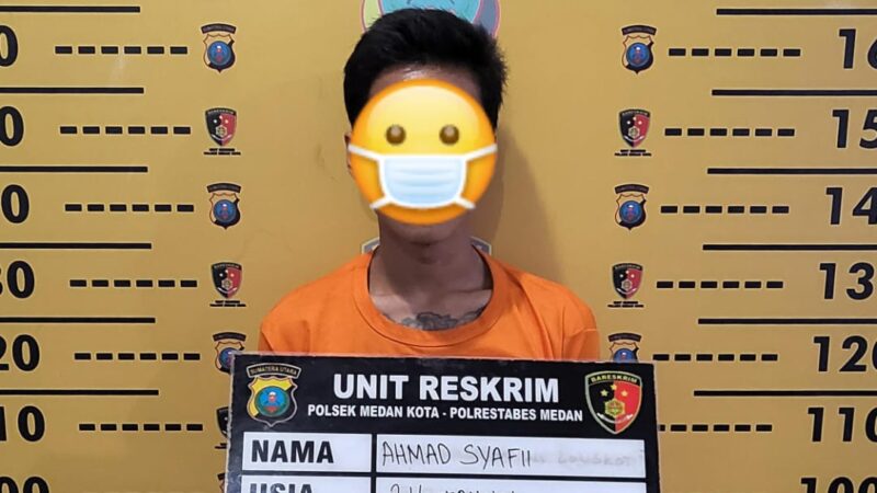 Polsek Medan Kota Amankan Pelaku Pencurian di Jalan Makamah