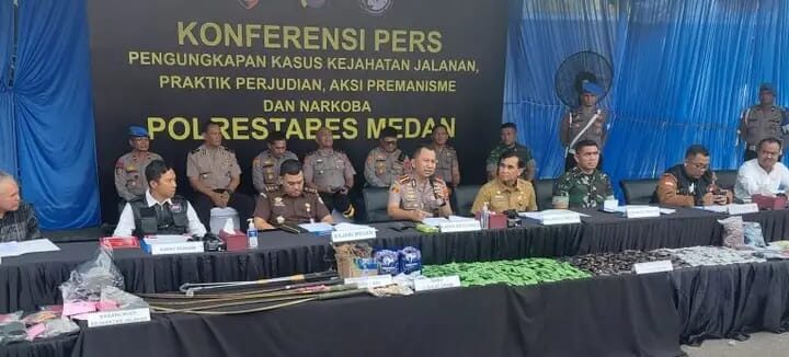 Polrestabes Medan Ungkap 250 Kasus dalam Sebulan, 290 Tersangka Diamankan