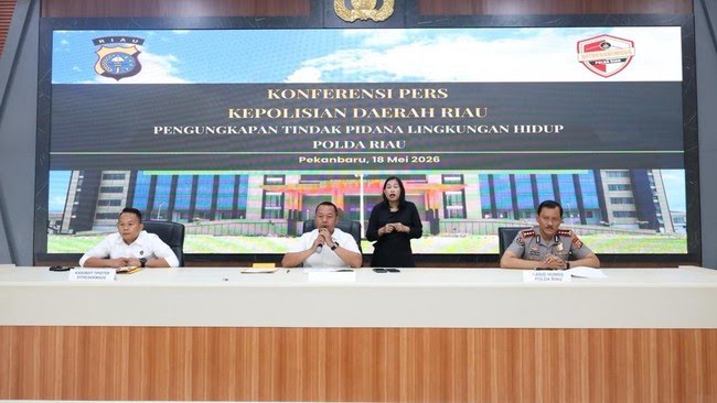 Polda Riau Jerat Korporasi Sawit Raksasa Tersangka Perusakan Lingkungan