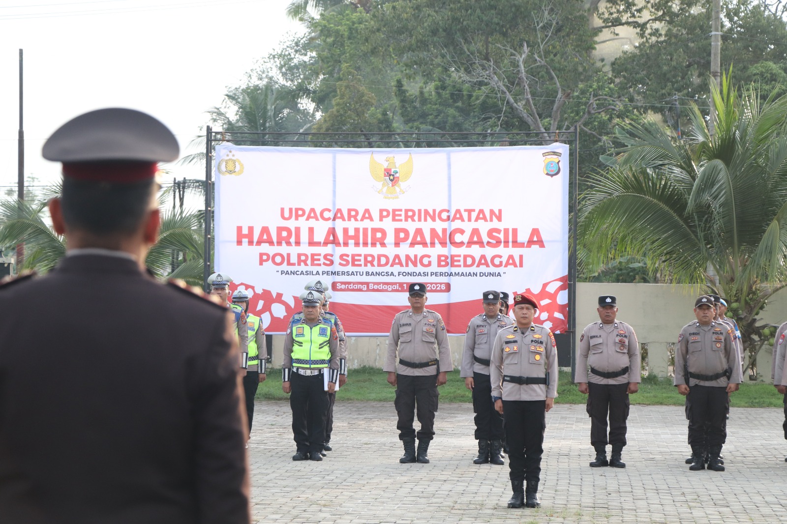 Polres Sergai Gelar Upacara Hari Lahir Pancasila 2026, Teguhkan Semangat Persatuan dan Kebangsaan