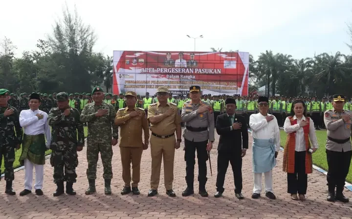 Polresta Deli Serdang Gelar Apel Pergeseran Pasukan Pengamanan Pilkades Serentak Gelombang II Tahun 2026