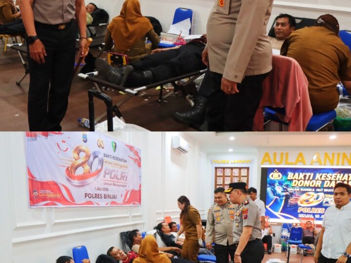 Menyambut Hari Bhayangkara ke-80 Tahun 2026, Polres Binjai Melaksanakan Bakti Kesehatan