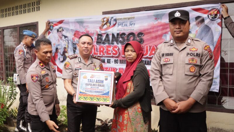 Polres Binjai Tebar Kepedulian Sosial Menyambut Hari Bhayangkara ke-80, Wujud Nyata Polri Humanis dan Hadir untuk Masyarakat